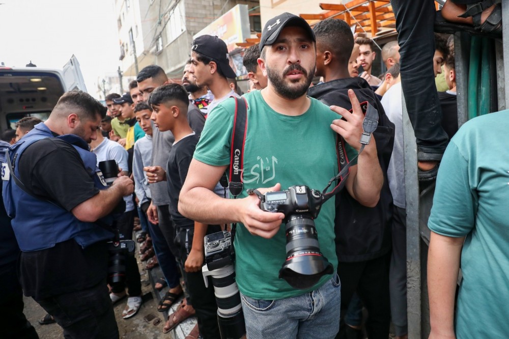 الرأي توثق عمل الطواقم الصحفية في غزة (54)