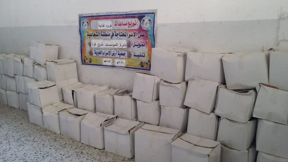  جمعية أرض الإسراء تنفيذ سلسلة مشاريع إغاثة للأسر الفقيرة  