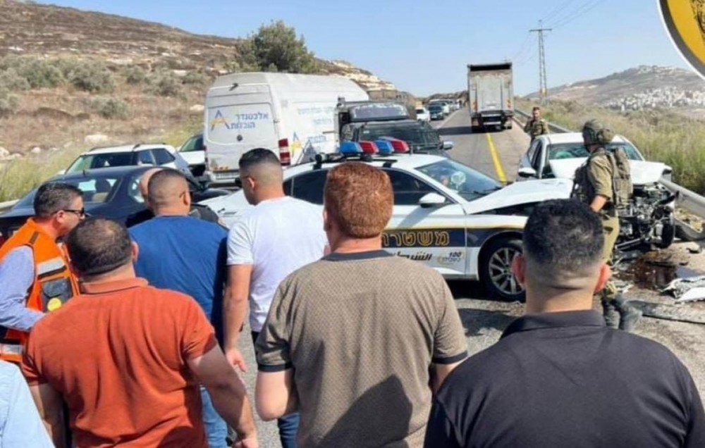 إصابة جنديين  إسرائيليين  في عملية دهس جنوب نابلس واستشهاد المنفذ