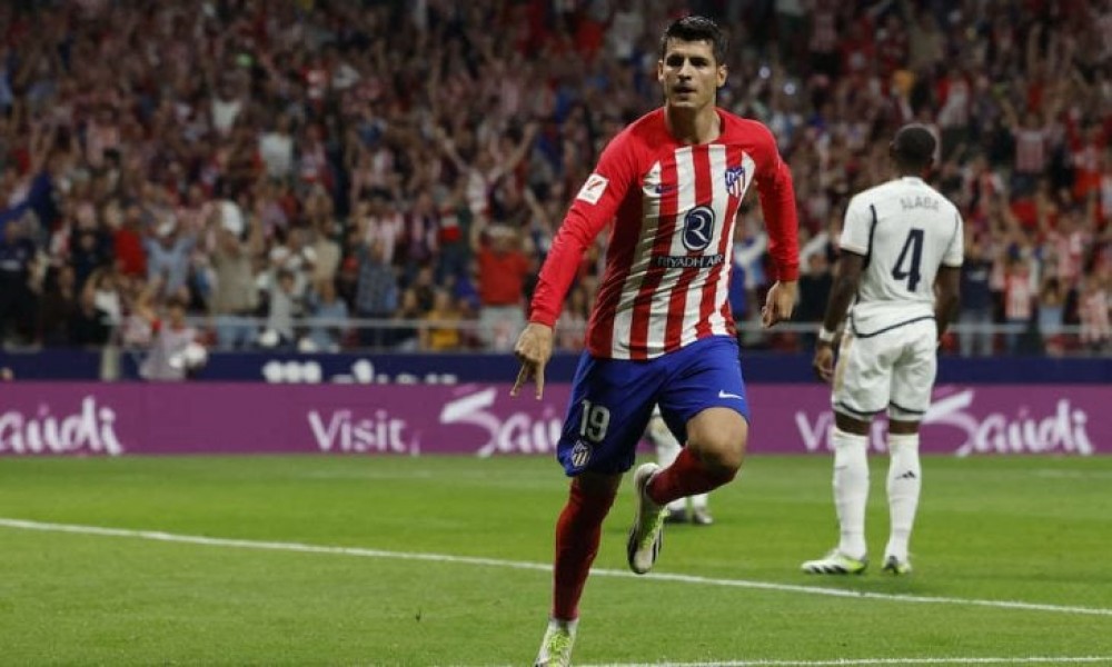 موراتا يسجل هدفين في فوز أتليتيكو على ريال 3-1 في قمة مدريد