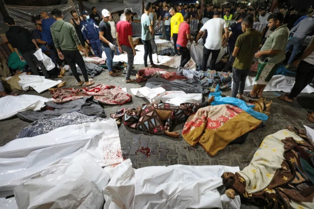 ضحايا مجزرة المستشفى المعمداني 