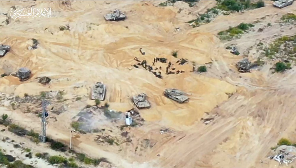 23 دبابة وجرافة صهيونية استهدفتها كتائب القسام بغزة