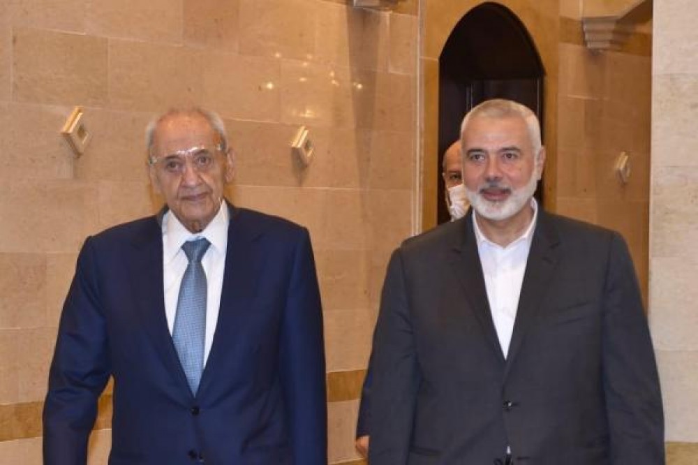 هنية يهاتف بري ويهنئه بإعادة انتخابه رئيسًا للبرلمان اللبناني