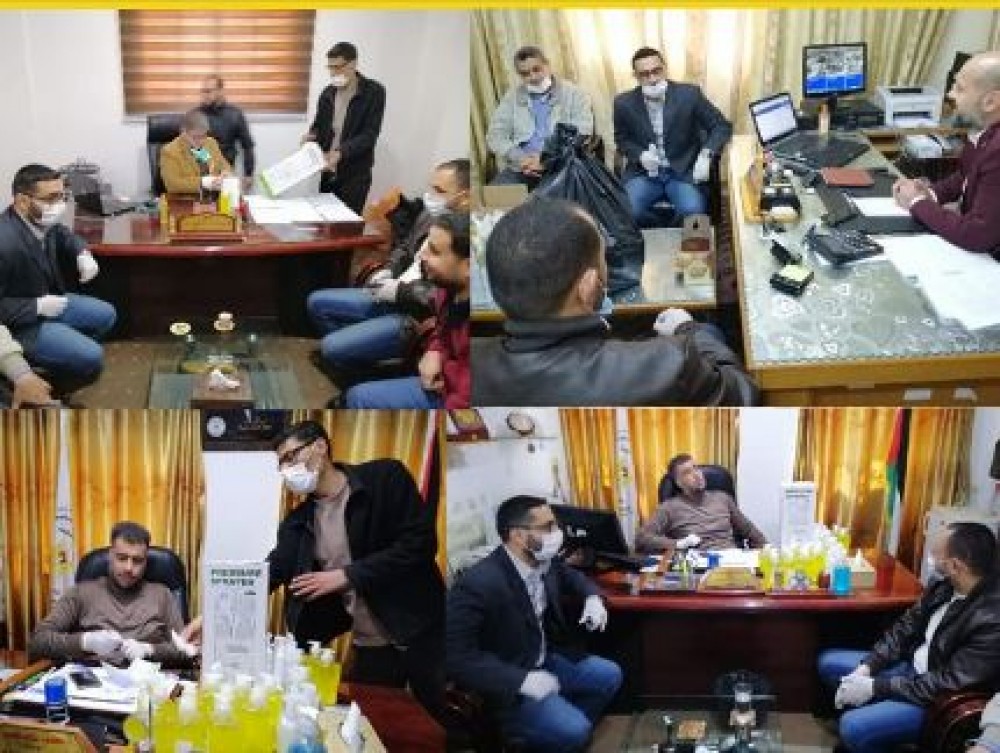 الشق المدني يشرع بتوزيع المعقمات التي تم صناعتها داخل الوزارة