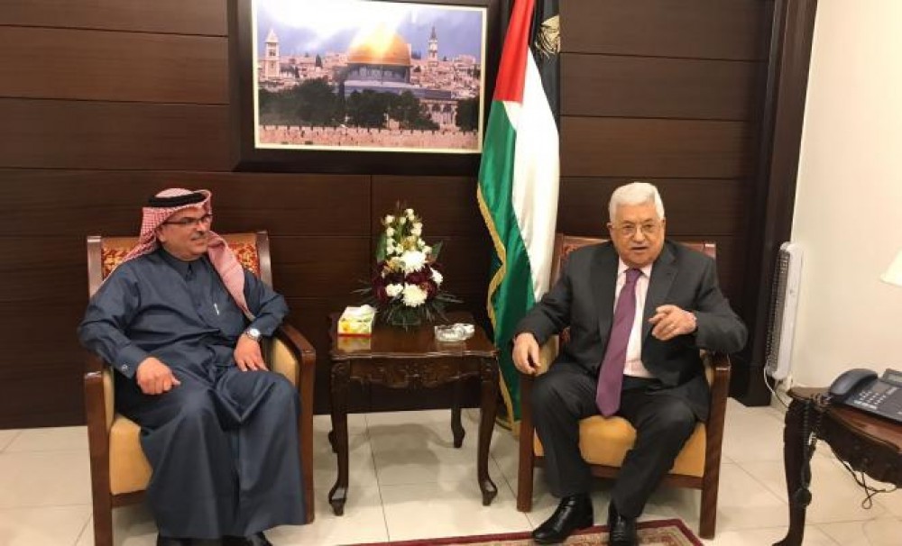 الرئيس يستقبل السفير القطري محمد العمادي