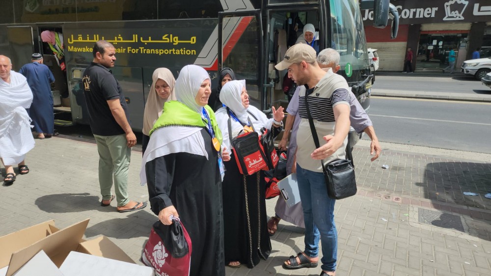 اكتمال وصول الفوج الثالث من حجاج قطاع غزة الى مكة المكرمة (7)