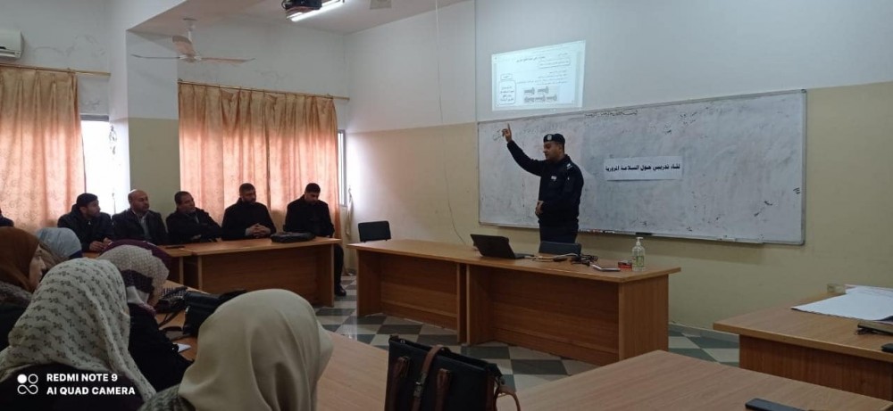  التعليم تنفذ لقاء تدريبياً حول السلامة المرورية في شرق غزة