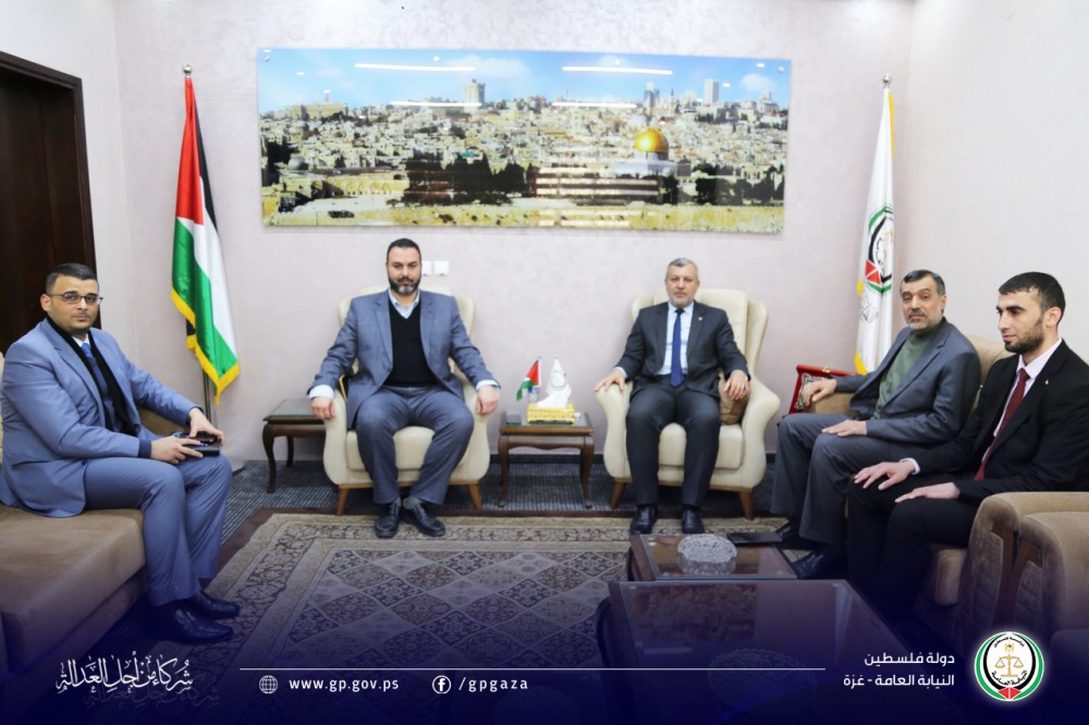 النائب العام يناقش مع وكيل وزارة العدل عدة قضايا مشتركة
