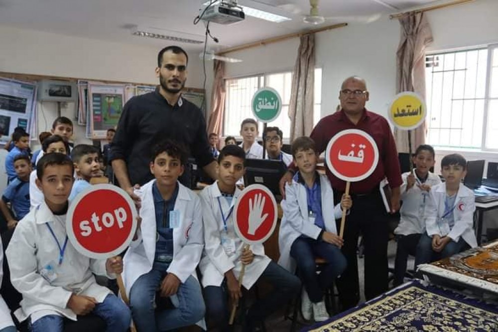 المواصلات تفتتح مشروع البرامج التوعوية لطلبة المدارس شرق غزة