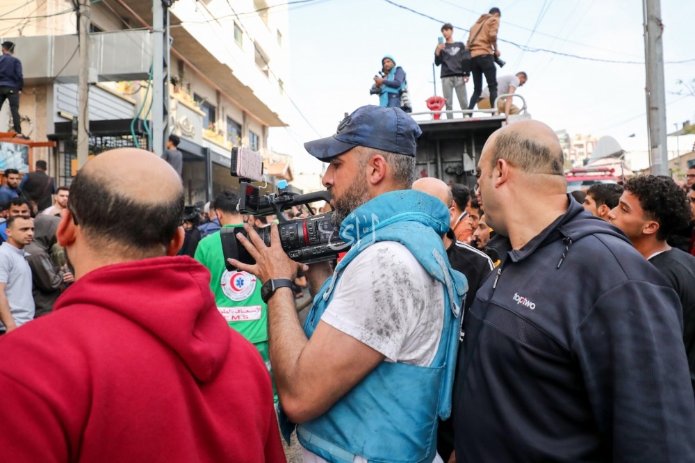الرأي توثق عمل الطواقم الصحفية في غزة (55)