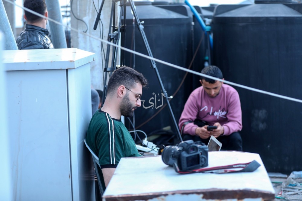 الرأي توثق عمل الطواقم الصحفية في غزة (22)