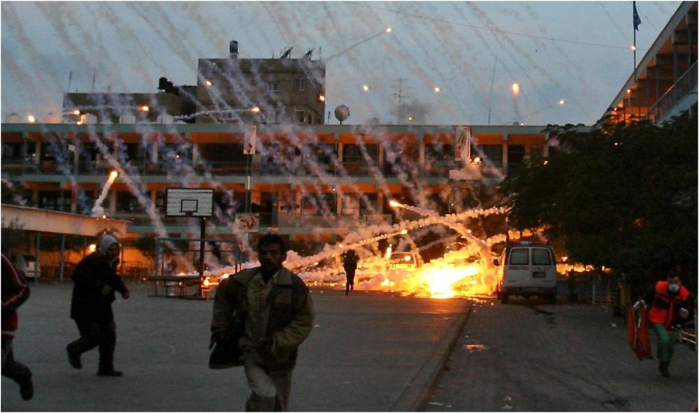 قصف مدرسة الفاخورة خلال عدوان 2008