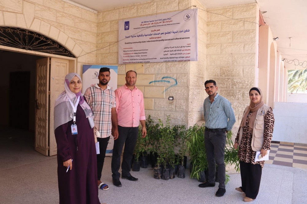 ‏الزراعة تنفذ مبادرة مشتركة لتشجير أندية محافظة رفح