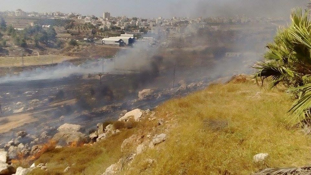 جانب من الحريق 