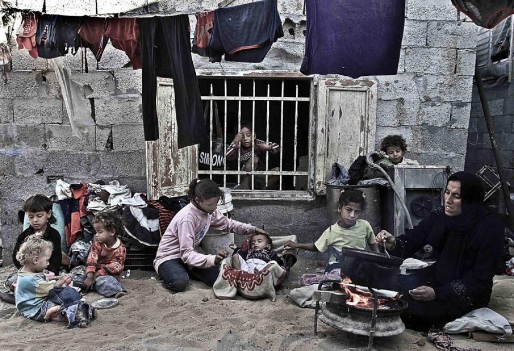 حال بعض الأسر الفقيرة في غزة