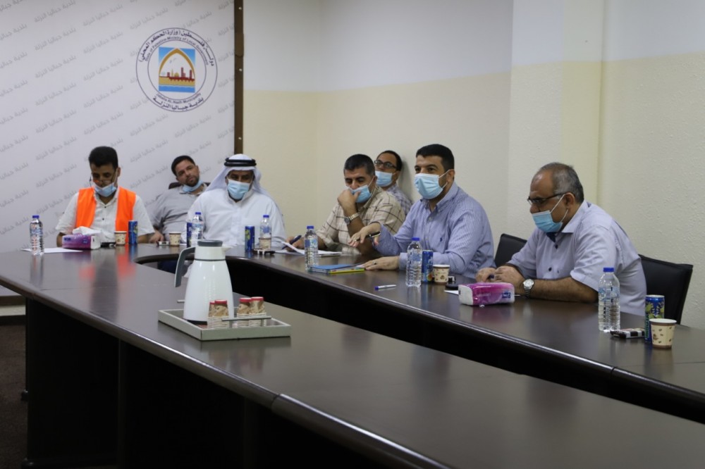 طوارئ بلدية جباليا النزلة تناقش الاستعدادات لموسم الشتاء