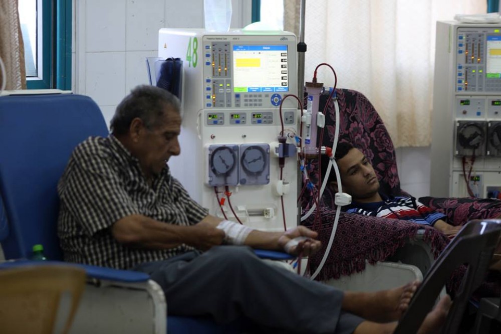 المرضى في مسستشفى الشفاء - تصوير علاء السراج