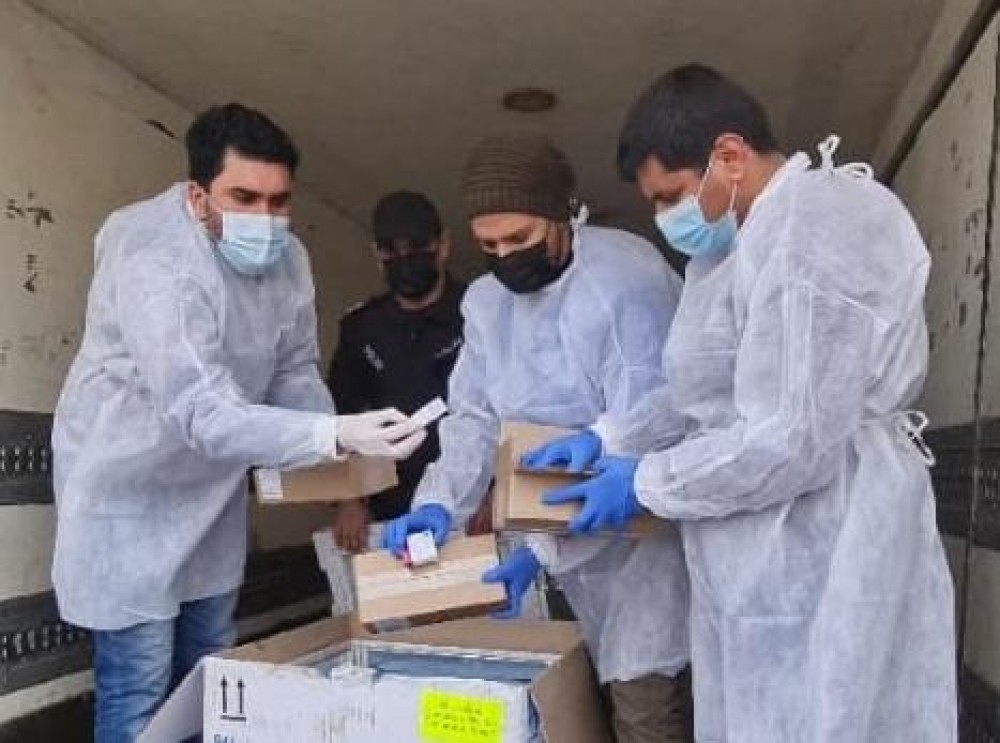 الصحة بغزة تستلم 2000 جرعة من اللقاح الروسي سبوتنيك