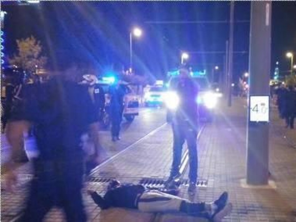 الشهيد فادي علون بعد اعدامه 