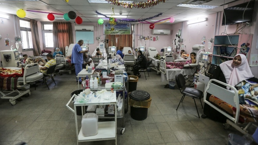 مرضى يرقدون في إحدى مشافي قطاع غزة 