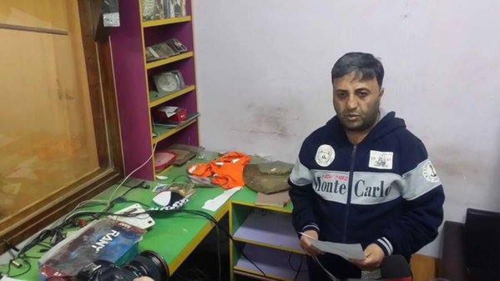 جانب من اقتحام قوات الاحتلال مقر الإذاعة 
