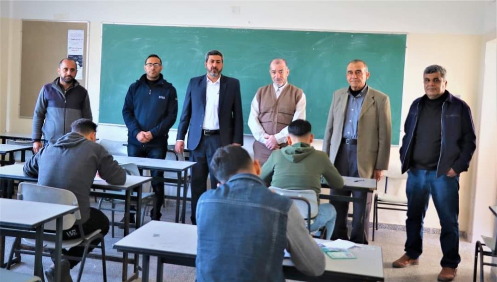التعليم في شمال غزة يتفقد لجان امتحانات للثانوية العامة