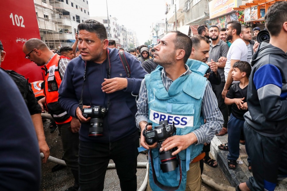 الرأي توثق عمل الطواقم الصحفية في غزة (56)