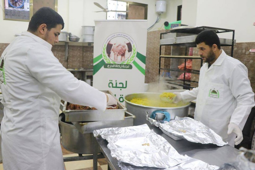 تكية غزة الخيرية توزع 400 وجبة افطار صائم للأسر المعوزة بغزة