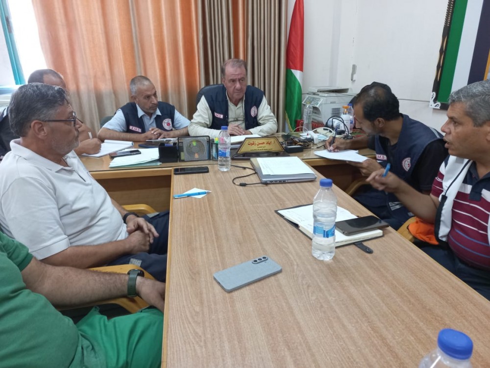 اللجنة الوطنية العليا للإسعاف والطوارئ تؤكد التزامها الثابت بأداء واجبها الإنساني والوطني لمواجهة تهديدات الاحتلال لمدينة غزة