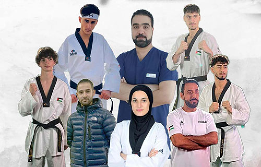 خمسة أبطال يمثلون تايكواندو فلسطين في بطولة العالم بأذربيجان