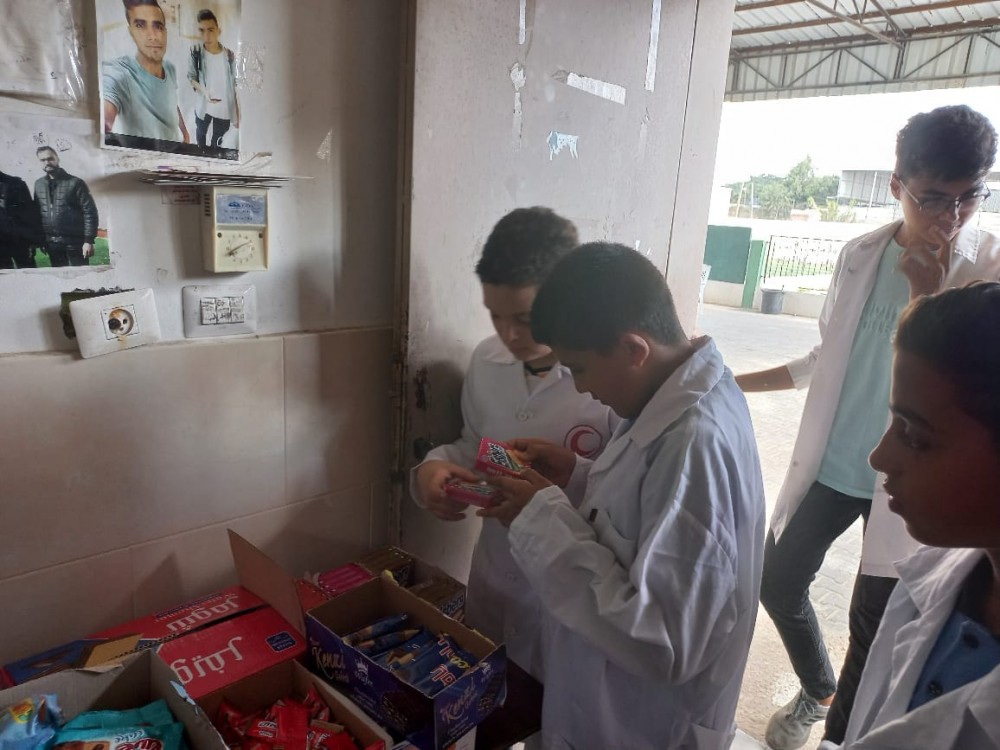 اللجنة الصحيّة في مدرسة الأوقاف الشرعية للبنين تتفقد مرافق المدرسة