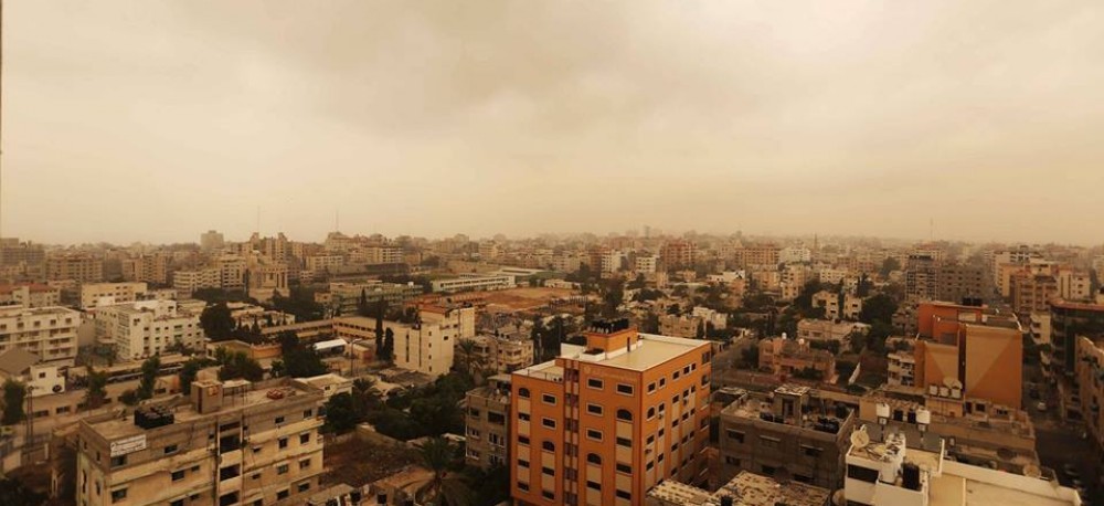العاصفة الرملية في غزة