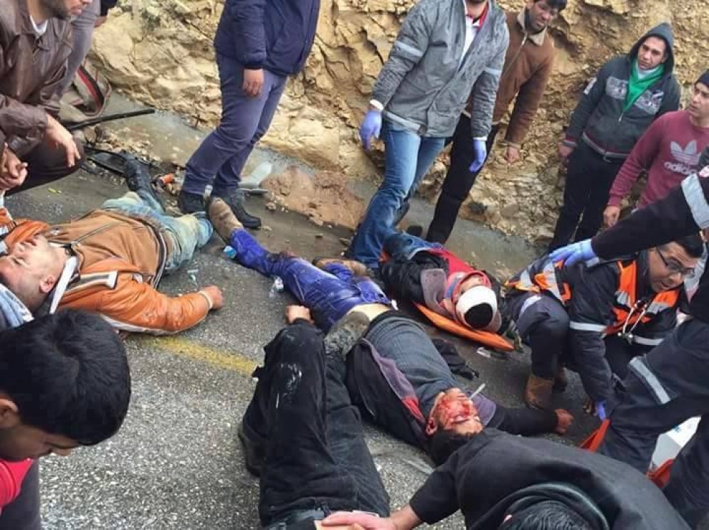 المصابون بالحادث 