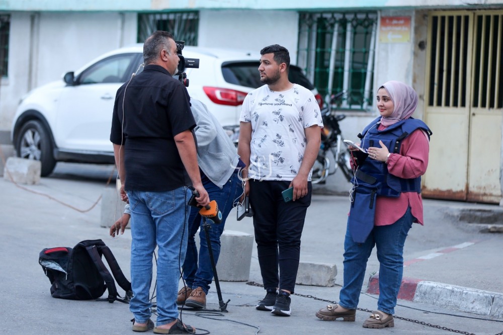 الرأي توثق عمل الطواقم الصحفية في غزة (16)