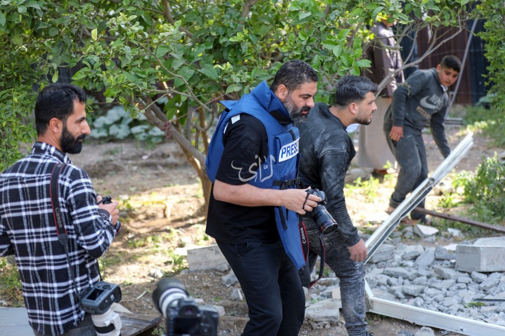 الرأي توثق عمل الطواقم الصحفية في غزة (26)