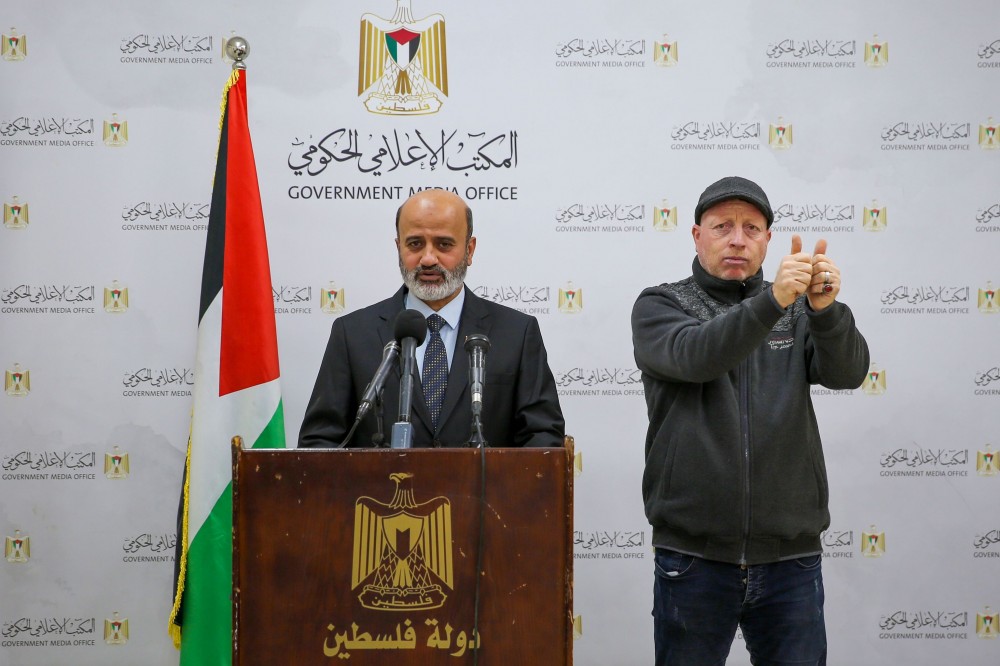 الزريعي خلال اللقاء 