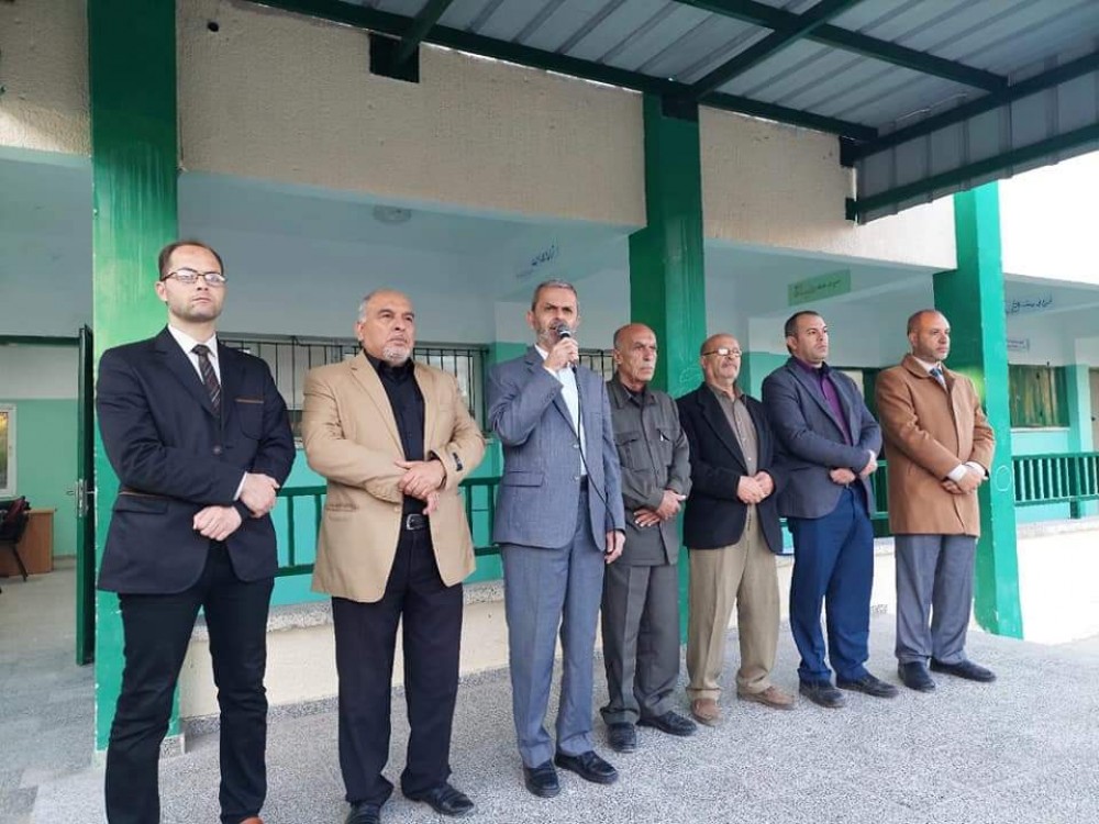 Salama Maroof مدرسة معاذ بن جبل الأساسية للبنين تنظم وقفة احتجاجية تنديدا بادعاءات الاحتلال وأكاذيبه بحق المدرسة