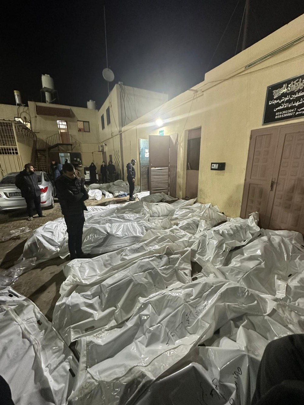 جانب من شهداء المجزرة 