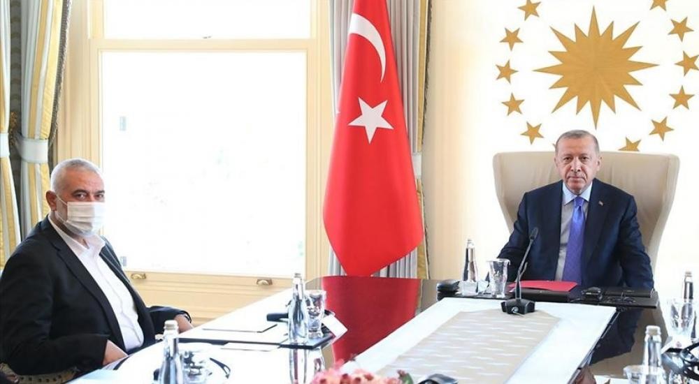 أردوغان يستقبل هنية في إسطنبول