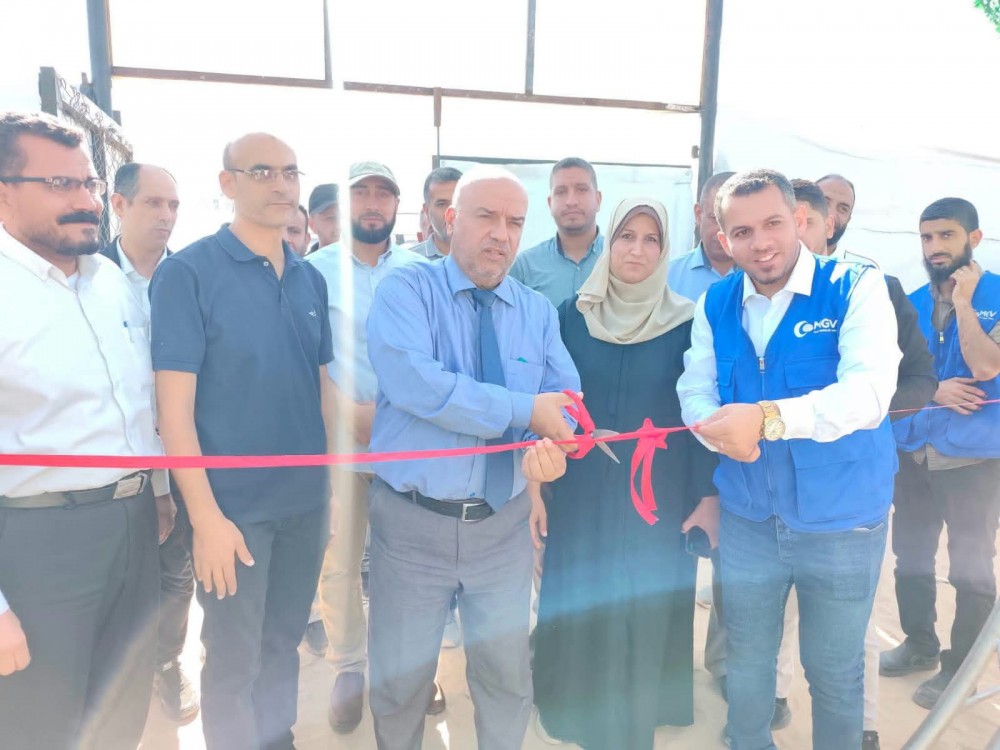 مديرية تعليم غرب غزة تفتتح مدرسة 