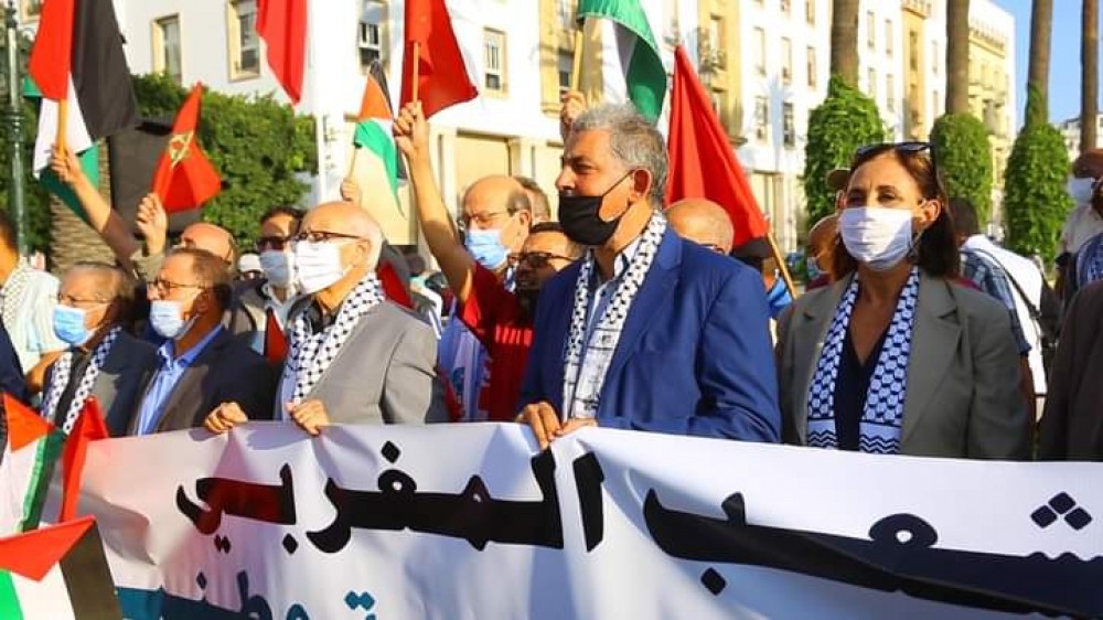 تظاهرات في المغرب ضد التطبيع 