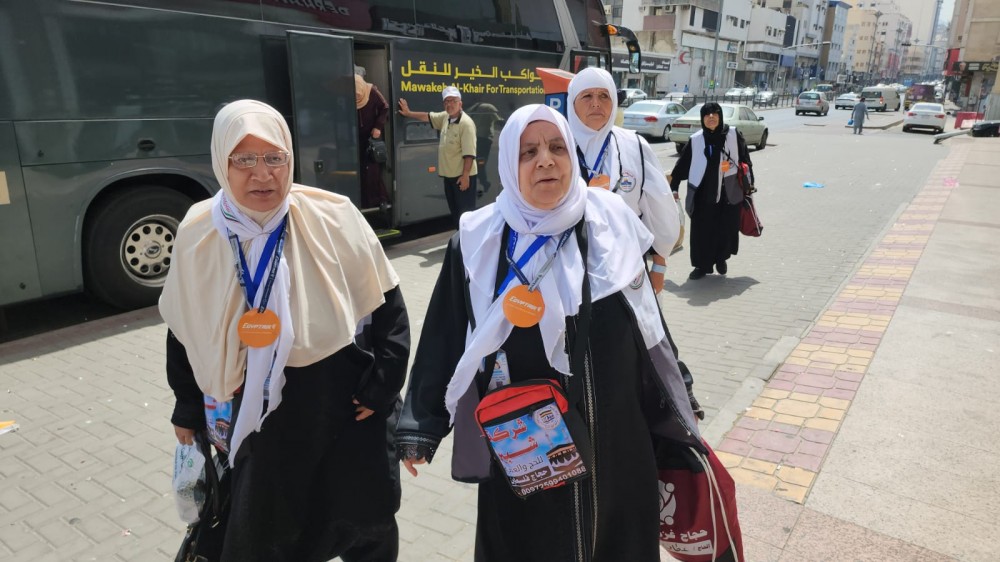 اكتمال وصول الفوج الثالث من حجاج قطاع غزة الى مكة المكرمة (2)