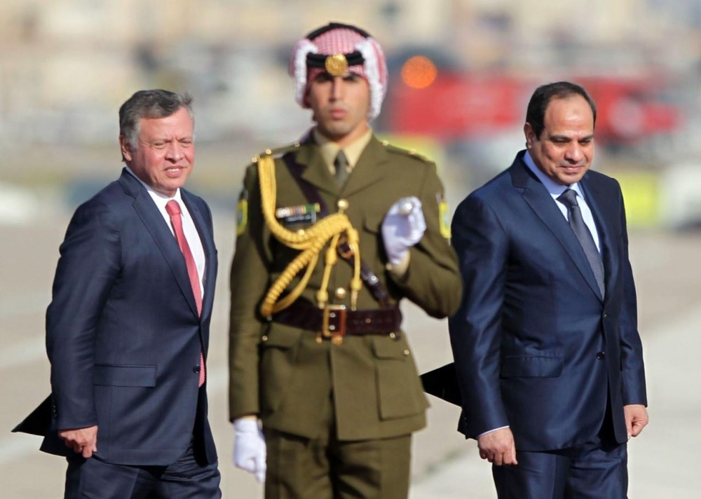 السيسي والملك عبد الله
