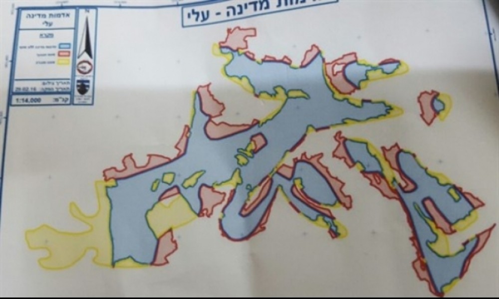 خارطة المخطط الإستيطاني
