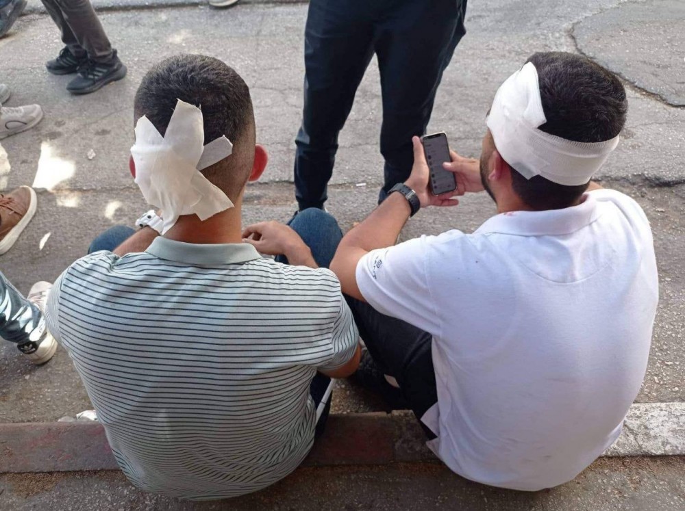 الطلبة المصابين جراء الاعتداء