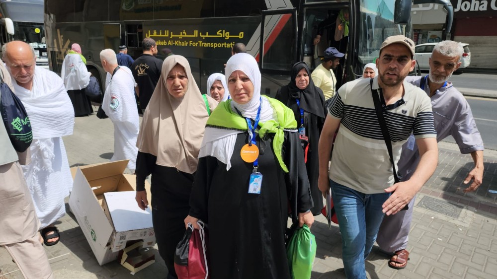 اكتمال وصول الفوج الثالث من حجاج قطاع غزة الى مكة المكرمة (9)
