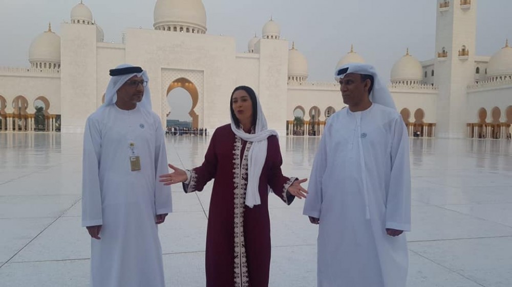وزيرة الشباب والرياضة الإسرائيلية خلال زيارة لأبو ظبي