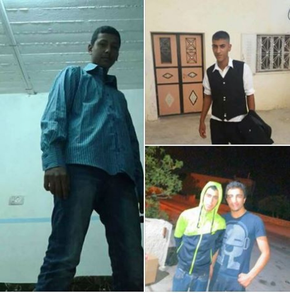 الشبان المعتقلين