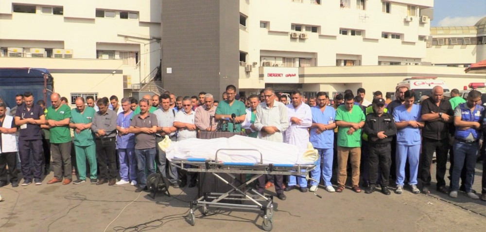 الصلاة على شهيد من الكادر الطبي