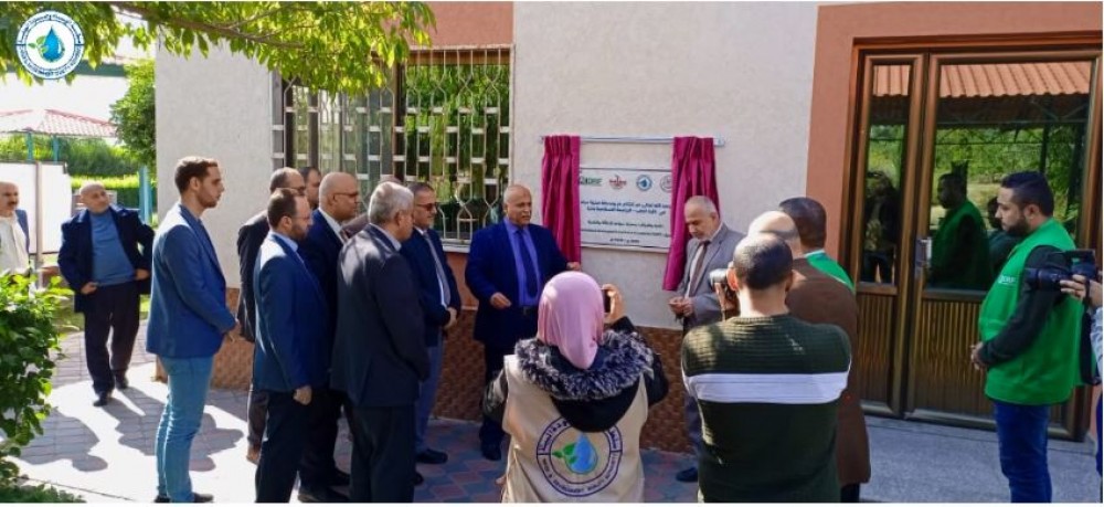 سلطة المياه تفتتح بئر مياه ومحطة تحلية  بالجامعة الاسلامية